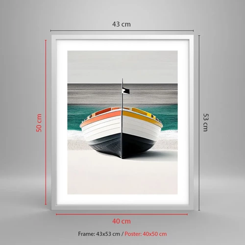 Poster in white frmae - In Its Place - 40x50 cm