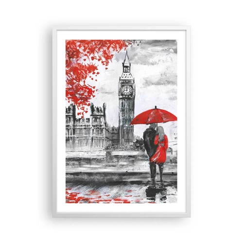 Poster in white frmae - In Love with London - 50x70 cm