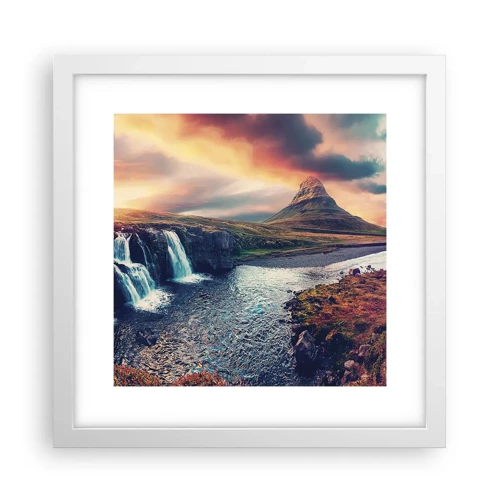 Poster in white frmae - In Majesty of Nature - 30x30 cm