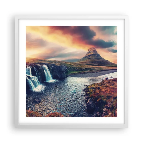 Poster in white frmae - In Majesty of Nature - 50x50 cm