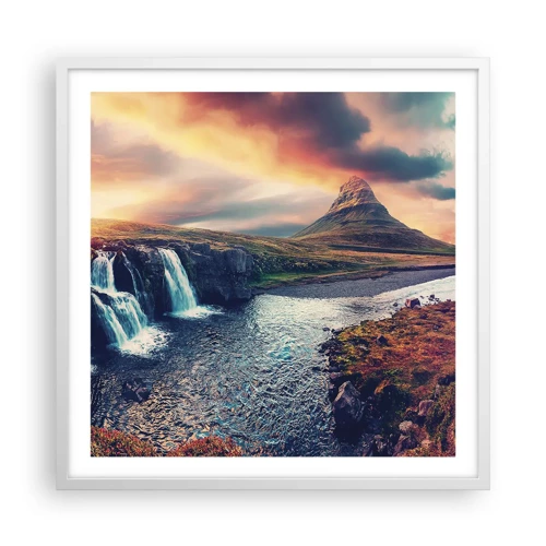 Poster in white frmae - In Majesty of Nature - 60x60 cm