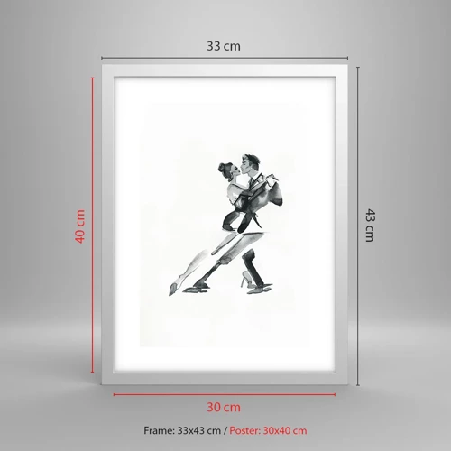 Poster in white frmae - In One Rhythm - 30x40 cm