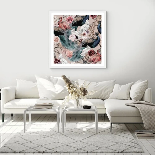 Poster in white frmae - In Palace Garden - 60x60 cm