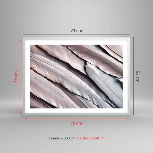 Poster in white frmae - In Pink Silverness - 70x50 cm
