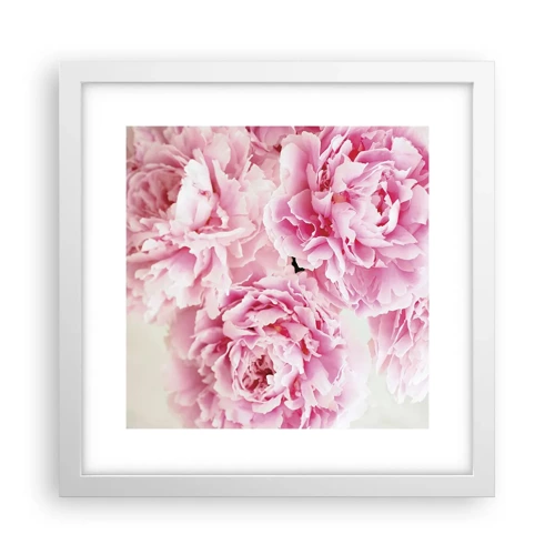Poster in white frmae - In Pink  Splendour - 30x30 cm