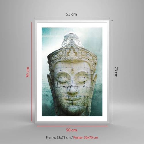 Poster in white frmae - In Search of Light - 50x70 cm