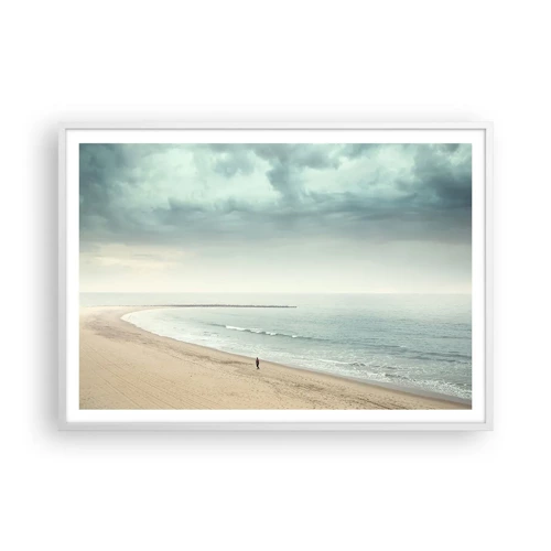 Poster in white frmae - In Search of Quiet - 100x70 cm