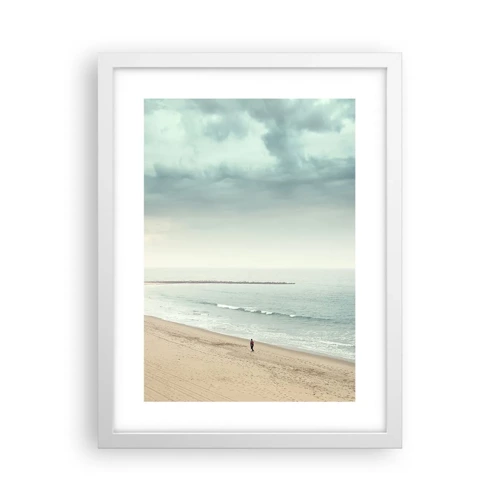 Poster in white frmae - In Search of Quiet - 30x40 cm