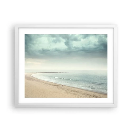 Poster in white frmae - In Search of Quiet - 50x40 cm