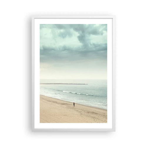 Poster in white frmae - In Search of Quiet - 50x70 cm