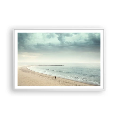 Poster in white frmae - In Search of Quiet - 91x61 cm