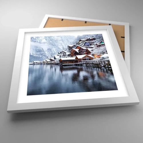 Poster in white frmae - In Winter Decoration - 30x30 cm