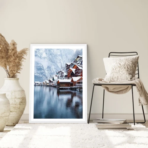 Poster in white frmae - In Winter Decoration - 70x100 cm