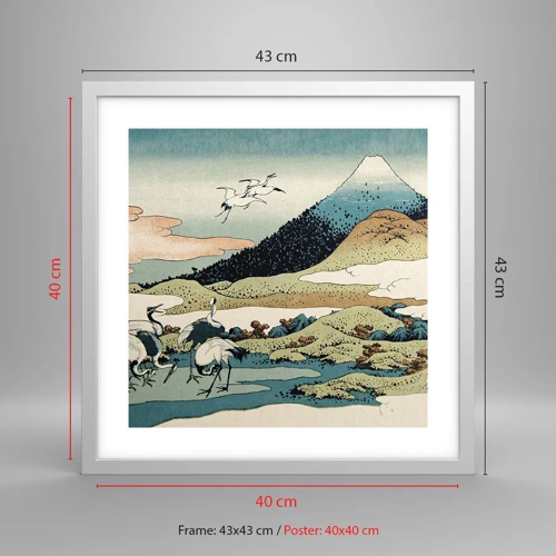 Poster in white frmae - In a Japanese Spirit - 40x40 cm