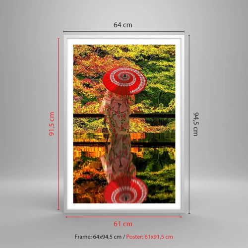 Poster in white frmae - In a Temple of Nature - 61x91 cm