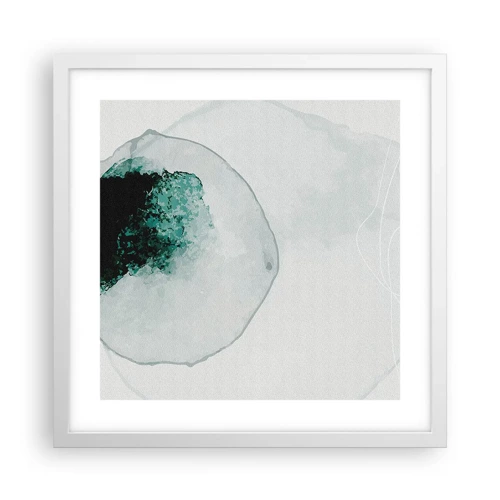Poster in white frmae - In a Waterdrop - 40x40 cm