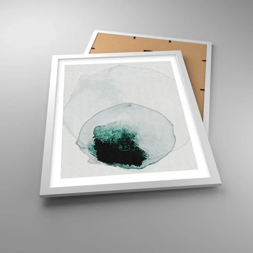 Poster in white frmae - In a Waterdrop - 40x50 cm
