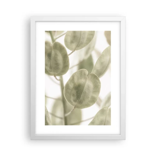 Poster in white frmae - In the Beginning There Were Leaves… - 30x40 cm