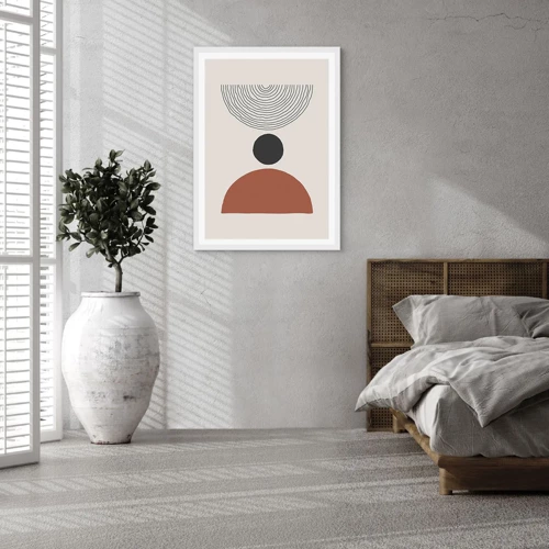 Poster in white frmae - In the Centre of Attention - 50x70 cm