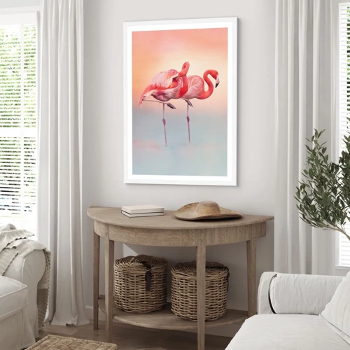 Poster in white frmae - In the Colour Of Sunset - 40x50 cm