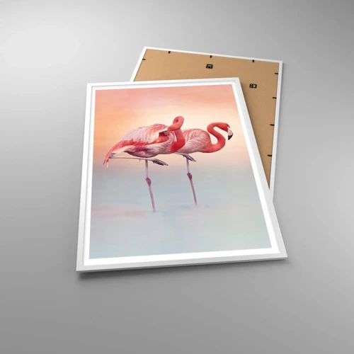 Poster in white frmae - In the Colour Of Sunset - 70x100 cm