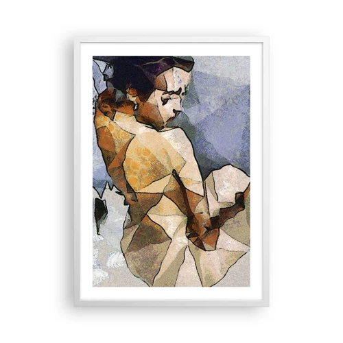 Poster in white frmae - In the Spirit of Cubism - 50x70 cm