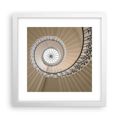 Poster in white frmae - Inside the Shell - 30x30 cm