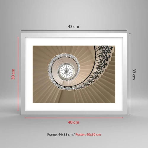 Poster in white frmae - Inside the Shell - 40x30 cm