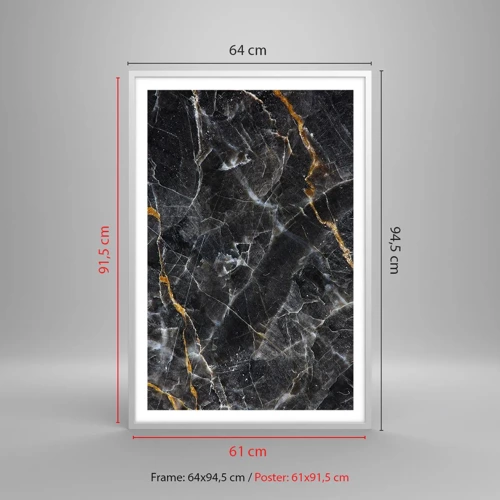 Poster in white frmae - Interior Life of a Stone - 61x91 cm