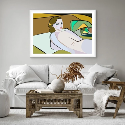 Poster in white frmae - Intimate Portrait - 40x40 cm