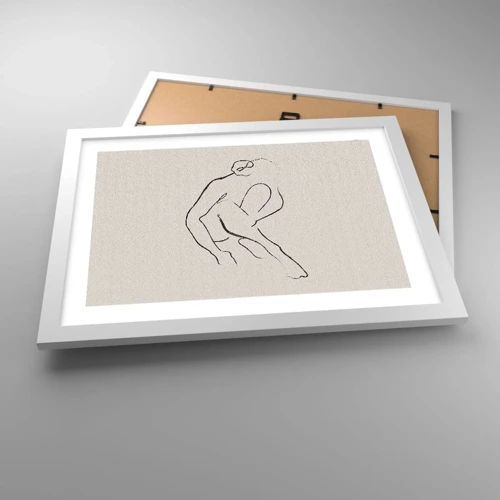 Poster in white frmae - Intimate Sketch - 40x30 cm