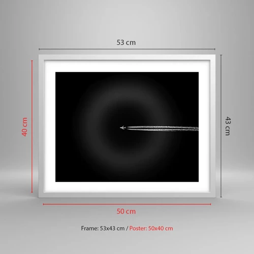 Poster in white frmae - Into Another Dimension - 50x40 cm