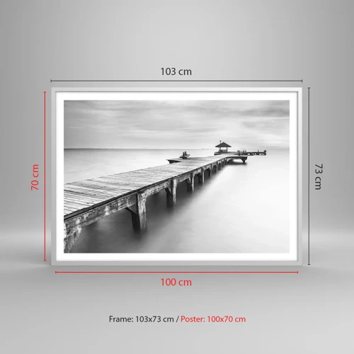 Poster in white frmae - Into the Distance - 100x70 cm