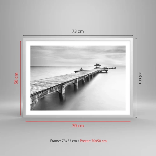 Poster in white frmae - Into the Distance - 70x50 cm