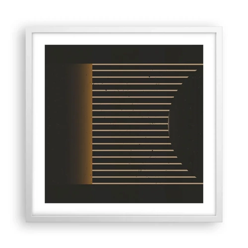 Poster in white frmae - Investigating Darkness - 50x50 cm