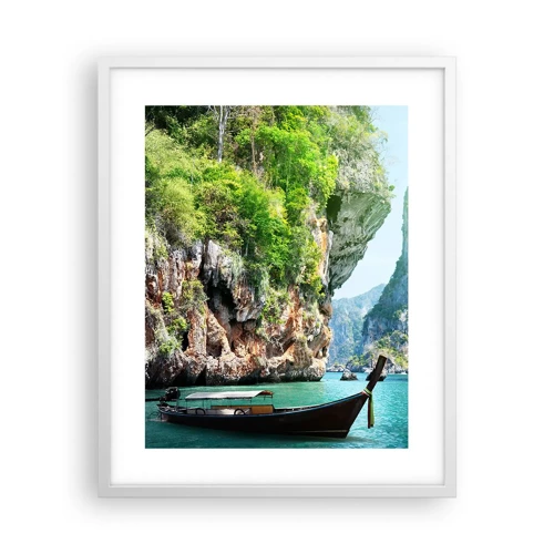 Poster in white frmae - Invitation for an Exotic Trip - 40x50 cm