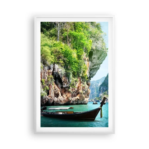 Poster in white frmae - Invitation for an Exotic Trip - 61x91 cm