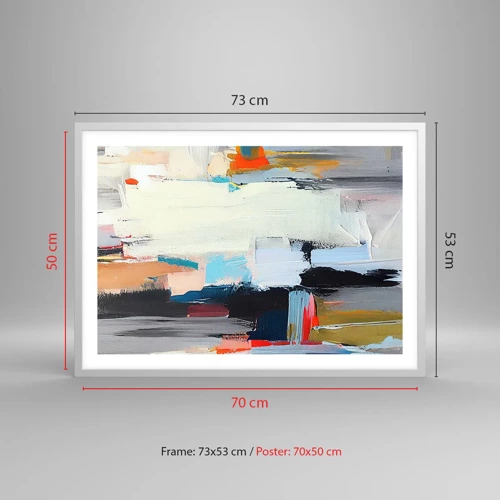 Poster in white frmae - Is There a Method? - 70x50 cm