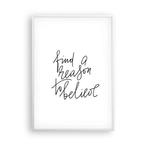 Poster in white frmae - It Is Possible - 70x100 cm