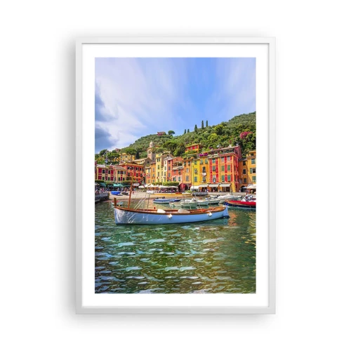 Poster in white frmae - Italian Morning - 50x70 cm