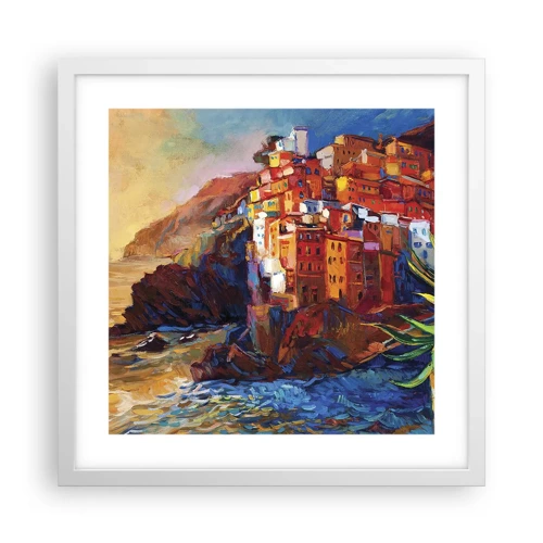 Poster in white frmae - Italian Vibes - 40x40 cm
