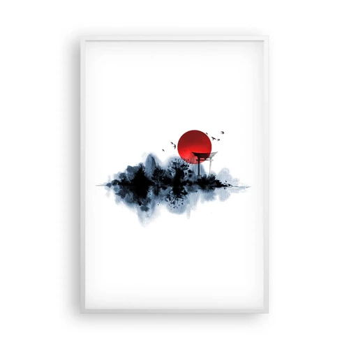 Poster in white frmae - Japanese View - 61x91 cm