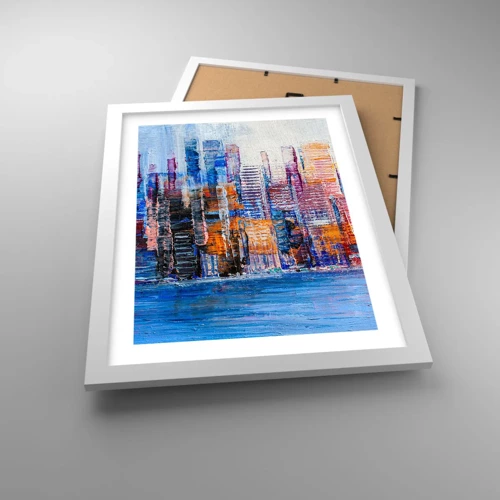 Poster in white frmae - Joyful Metropolis - 30x40 cm