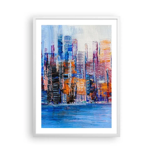 Poster in white frmae - Joyful Metropolis - 50x70 cm