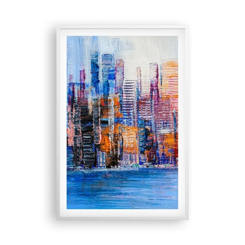 Poster in white frmae - Joyful Metropolis - 61x91 cm