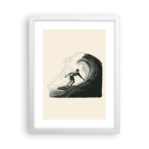 Poster in white frmae - King of the Wave - 30x40 cm