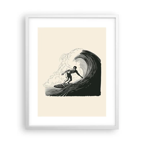 Poster in white frmae - King of the Wave - 40x50 cm