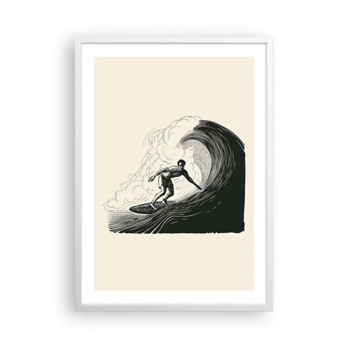 Poster in white frmae - King of the Wave - 50x70 cm