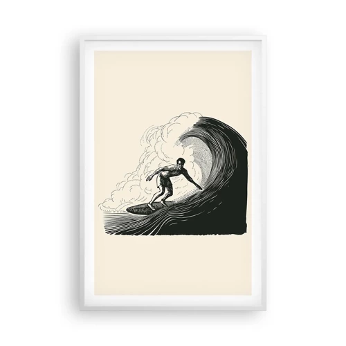 Poster in white frmae - King of the Wave - 61x91 cm