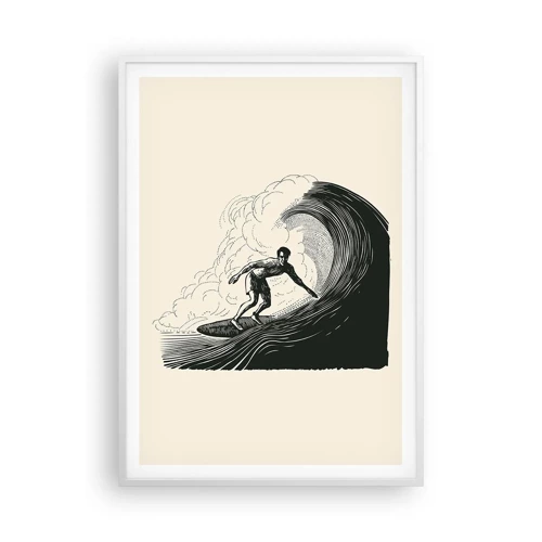 Poster in white frmae - King of the Wave - 70x100 cm